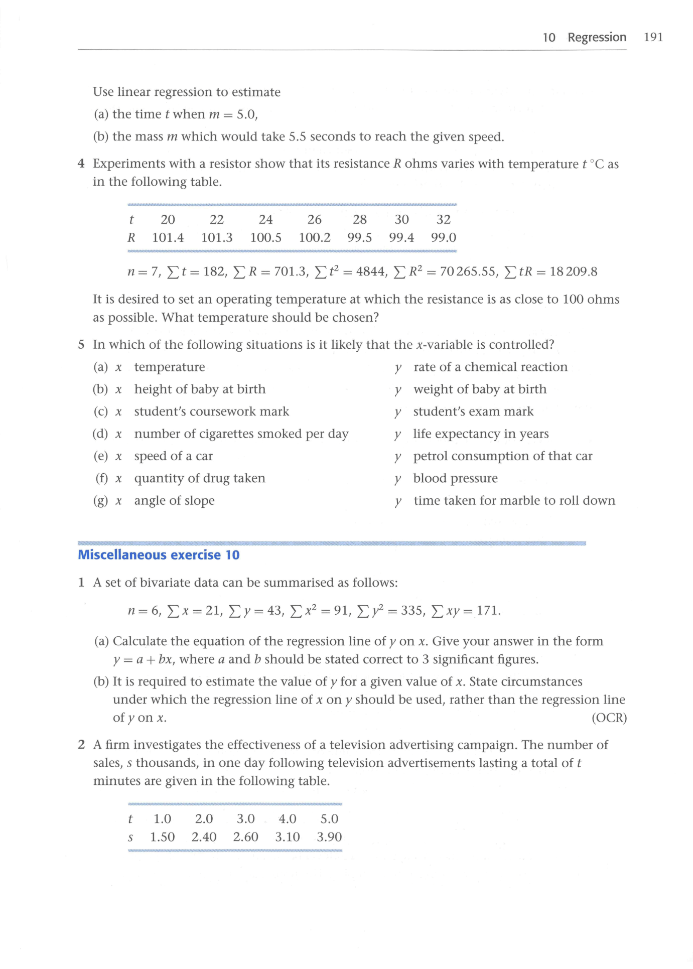 Cambridge Statistics